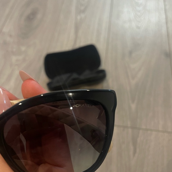 Chanel Sunglasses, Leather Arms - Picture 12 of 15